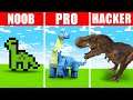 Minecraft NOOB vs. PRO vs. HACKER : DINOSAUR SURVIVAL CHALLENGE in Minecraft!