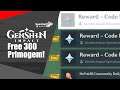 300 Free Primogem! Code Redeem (☑️ Expired)| Genshin Impact | Shorts | Somchai Ud