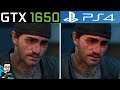 Days Gone - PC v/s PS4 - Graphics Comparison (GTX 1650 vs Console)