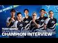 Fredo Jangan Nangis! 👀 Respect Team Indo GD 😎 | Champion's Interview Finals PMPL SEA Championship S4