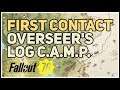 Listen to Overseer's Log CAMP Fallout 76 First Contact