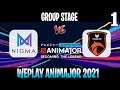 Nigma vs TNC Game 1 | Bo2 | Group Stage WePlay AniMajor DPC 2021 | DOTA 2 LIVE