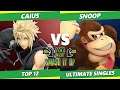 Smash It Up 24 Top 12 - Caius (Cloud) Vs. Snoop (Donkey Kong) SSBU Ultimate Tournament