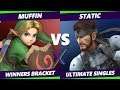 Smash Ultimate Tournament - Muffin (Young Link)  Vs. Static (Snake) - S@X 303 SSBU Winners Round 1