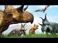 Super Manada de Diabloceratops + PREDADORES VORAZES | The Isle Realismo | (PT/BR)