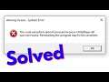 Fix Among Us.exe System Error-The code execution cannot proceed because UnityPlayer.dll not found