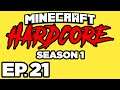 Minecraft: HARDCORE s1 Ep.21 - NETHER FORTRESS, WITHER SKELETONS & BLAZES!!! (Gameplay / Let's Play)
