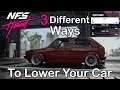 NFS Heat - 3 Different Ways To Lower Your Car