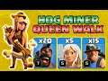 Th11 War Attack Strategy with Hog Rider and Miner - Hog Miner Combo + QUEENWALK - Clash of Clans