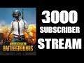 3000 Subscriber Solo PUBG Stream (PS4 Gameplay)