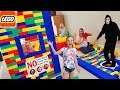 Giant Lego Fort Game Master, Escape Rooms, and Boys Only! The Movie!!!