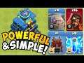 INSANELY OVERPOWERED and EXTREMELY SIMPLE!! TH12 Golem Avalanche with SUPER WIZARDS! Clash of Clans