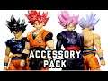 Kong Studios Dragon Ball Super Goku/Goku Black Ultra Instinct/SS Rosé Windswept Hair Sculpts Review