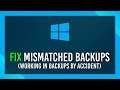 Fix Working in Backup, not actual files (Backup mismatch)