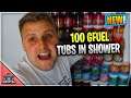 I PUT 100 GFUEL TUBS IN THE SHOWER