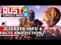 RUST CONSOLE NEWS! New Servers Info + Facts And Fiction! Rust Popular On PS4/XBOX