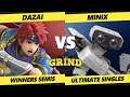 Smash Ultimate Tournament - Dazai (Palutena, Roy) Vs Minix (Rob, Pichu) - The Grind 83 Winners Semis