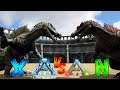 Ark Genesis X-Dinos vs Ark Normal Dinos || Ark Battle