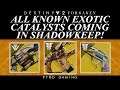 Destiny 2: All Known Exotic Catalysts Coming In Shadowkeep!