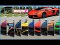 Forza Horizon 4 - Top 14 Fastest Lamborghini Cars | Top Speed Battle