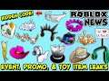 ROBLOX NEWS: TONS OF NEW ITEM LEAKS FOR EVENTS, PROMO, TOY CODES & HIDDEN ITEM CODE