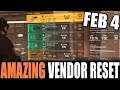 The Division 2 AMAZING VENDOR & CASSIE MENDOZA RESET | GOD ROLL WEAPONS, GEAR AND MODS!