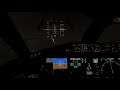 Cockpit 787-10 Stormy Night Approach at Bangkok [BKK] • Flight Simulator