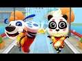 Kung Fu Hank Vs Panda Master – Talking Tom Gold Run Vs Cat Runner