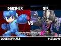 Presher (Megaman) vs Gir (Wolf) | Losers Finals | Synthwave X #8