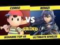 Smash Ultimate Tournament - Coreo (Ness) Vs. Remzi (Lucina) The Grind 106 SSBU Top 48