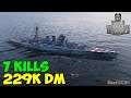 World of WarShips | Giulio Cesare | 7 KILLS | 229K Damage - Replay Gameplay 4K 60 fps