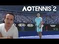 AO TENNIS 2 ONLINE - O modo é bom? Muito lag? Jogando com Roger Federer!
