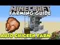 NEW Automatic Chicken Farm | Works On Bedrock Edition & Java | Minecraft Farming Guide
