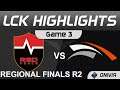 NS vs HLE Highlights Game 3 LCK Regional Finals R2 2021 Nongshim RedForce vs Hanwha Life Esports