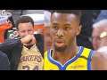 Stephen Curry Can't Stop Laughing At Teammate Dunk Miss & Andrew Wiggins Debut! Lakers vs Warriors
