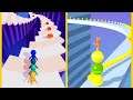 Fractal Run Vs Stack Rider : All Levels Gameplay - New Update Android, iOS #1
