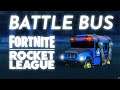 New Rocket League x Fortnite "Battle Bus" Car Showcased With All Black Market Decals!