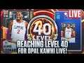 REACHING LEVEL 40 *LIVE* FOR GALAXY OPAL KAWHI LEONARD! NBA 2K21 MYTEAM