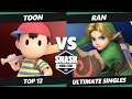 SWT S. America RF Top 12 - Toon (Ness) Vs. Ran (Young Link) SSBU Ultimate Tournament