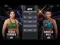 Tecia Torres Vs. Angela Hill : UFC 4 Gameplay (Legendary Difficulty) (AI Vs AI) (Xbox One)