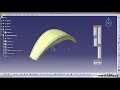 CATIA v5 Surface Design of a small handle