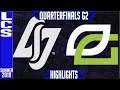 CLG vs OPT Highlights Game 2 | LCS Summer 2019 Playoffs Quarterfinals | CLG vs Optic Gaming
