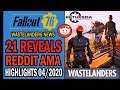 Fallout 76 News - 21 REVEALS by Bethesda at the 23 April Event | Reddit AMA Highlights