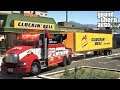 GTA 5 Real Life Mod #215 Kenworth Heavy Duty Wrecker Towing A Semi Trailer