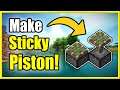 How to Make a Sticky Piston in Minecraft Survival (Best Recipe Tutorial)