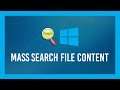 Mass Search Files for TEXT CONTENT Quickly | GrepWin Tutorial | Windows 10