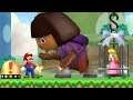 New Super Mario Bros. Wii - Dora Fight in the first Level