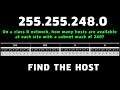 On a class B network, how many hosts are available with a subnet mask of 248 | Subnetting Question 3