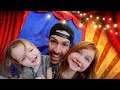 SURPRiSE CARNiVAL for Adley & Niko!!  Dad makes cardboard games with mini toys the family can win!