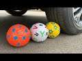 Experiment Car vs Soccer Ball, Mirinda and Mentos | Crushing Crunchy & Soft Things by Car | Test Ex